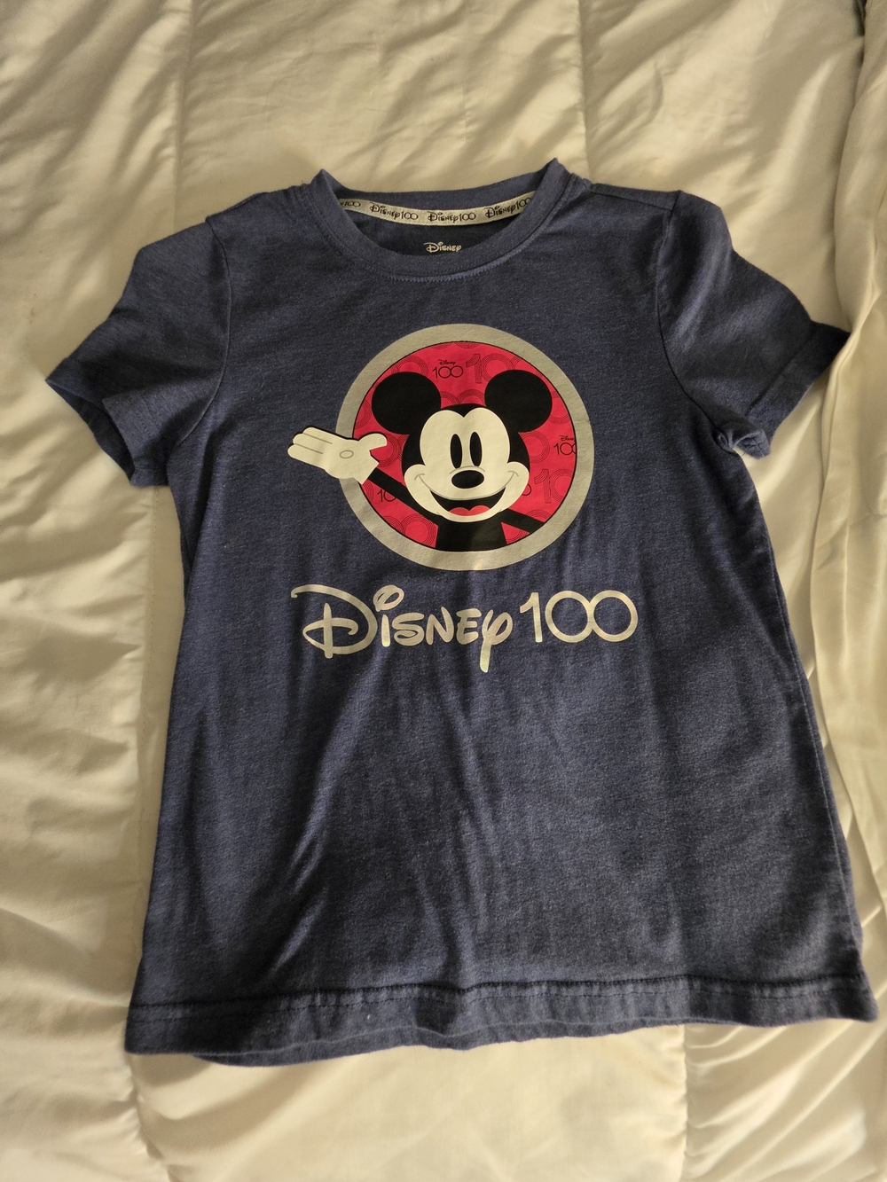 Disney Navy Blue Mickey Mouse Graphic Short Sleeve Tee